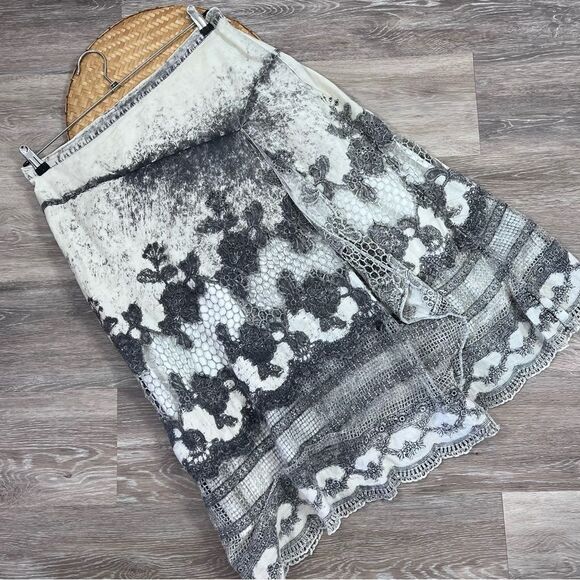 Soft Surroundings Dresses & Skirts - Soft surroundings embroidered midi skirt art to wear lagenlook artsy